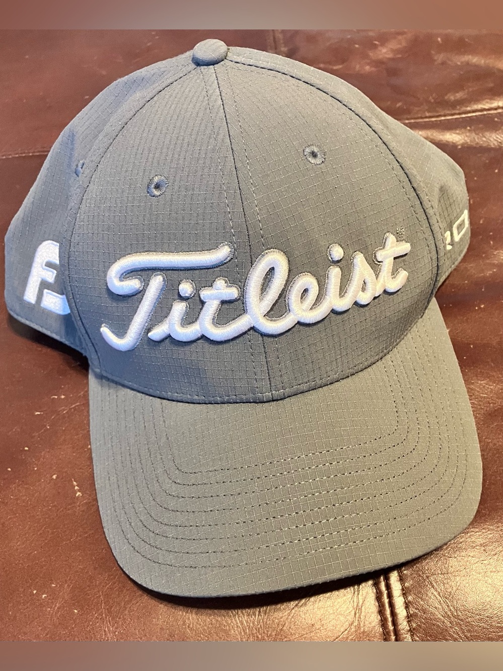 Titleist Olive Gray Snapback Hat with White Logo